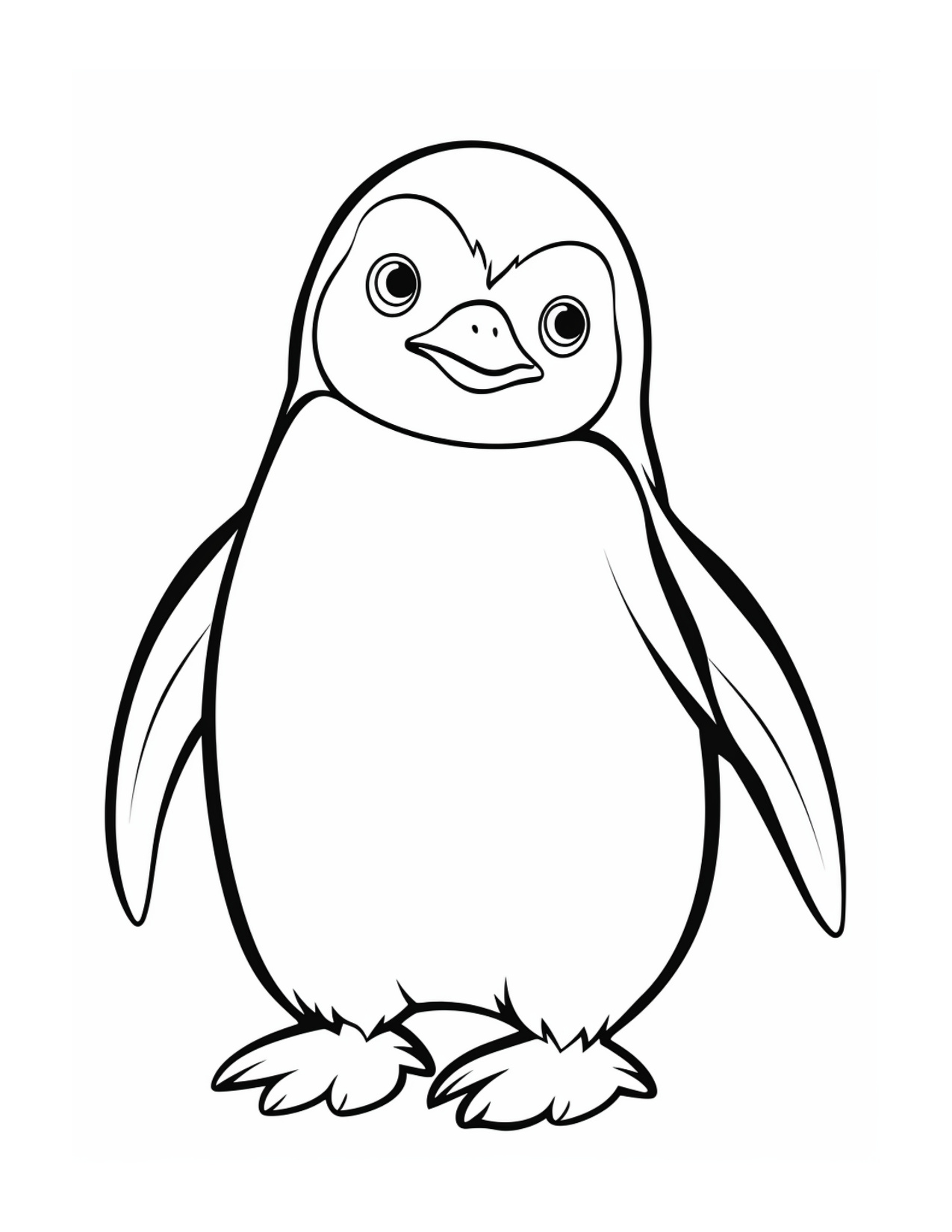Penguin Coloring Pages coloring page preview