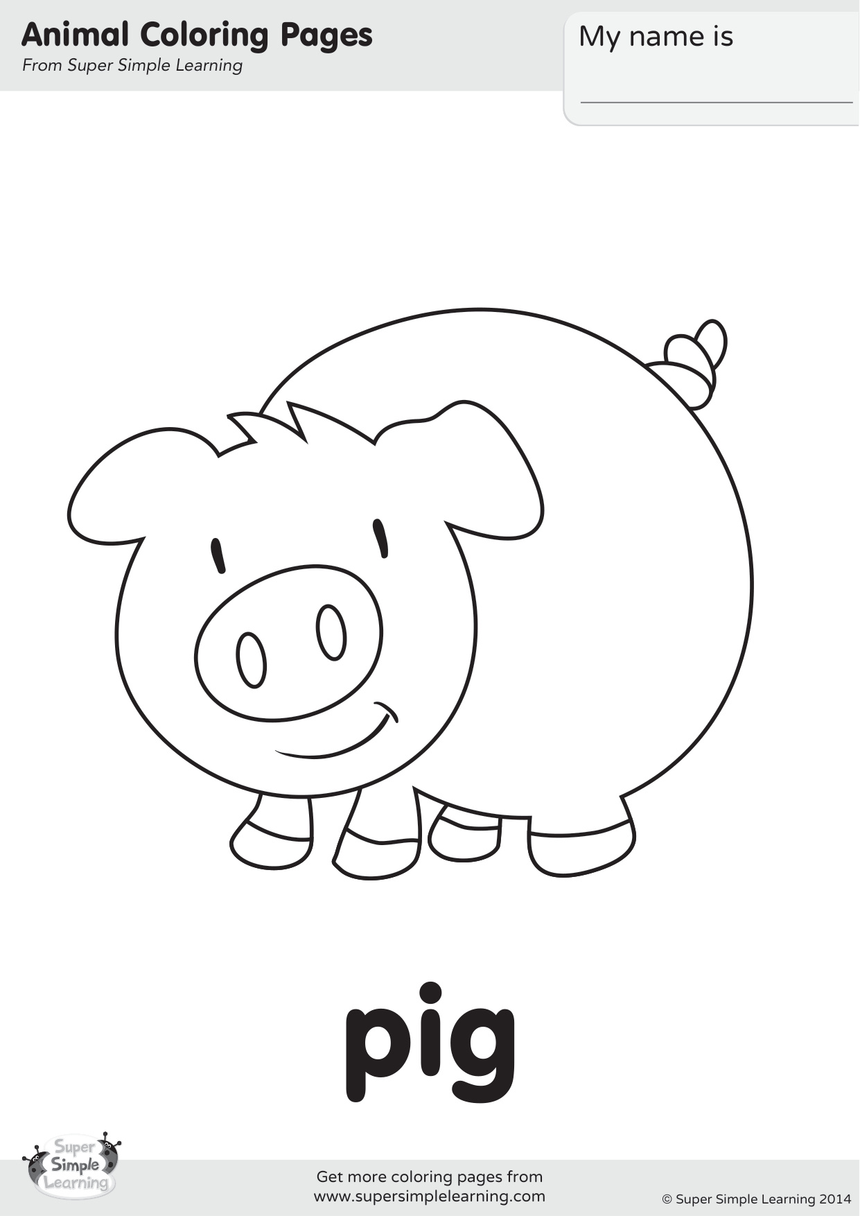 Pig Coloring Sheets coloring page preview