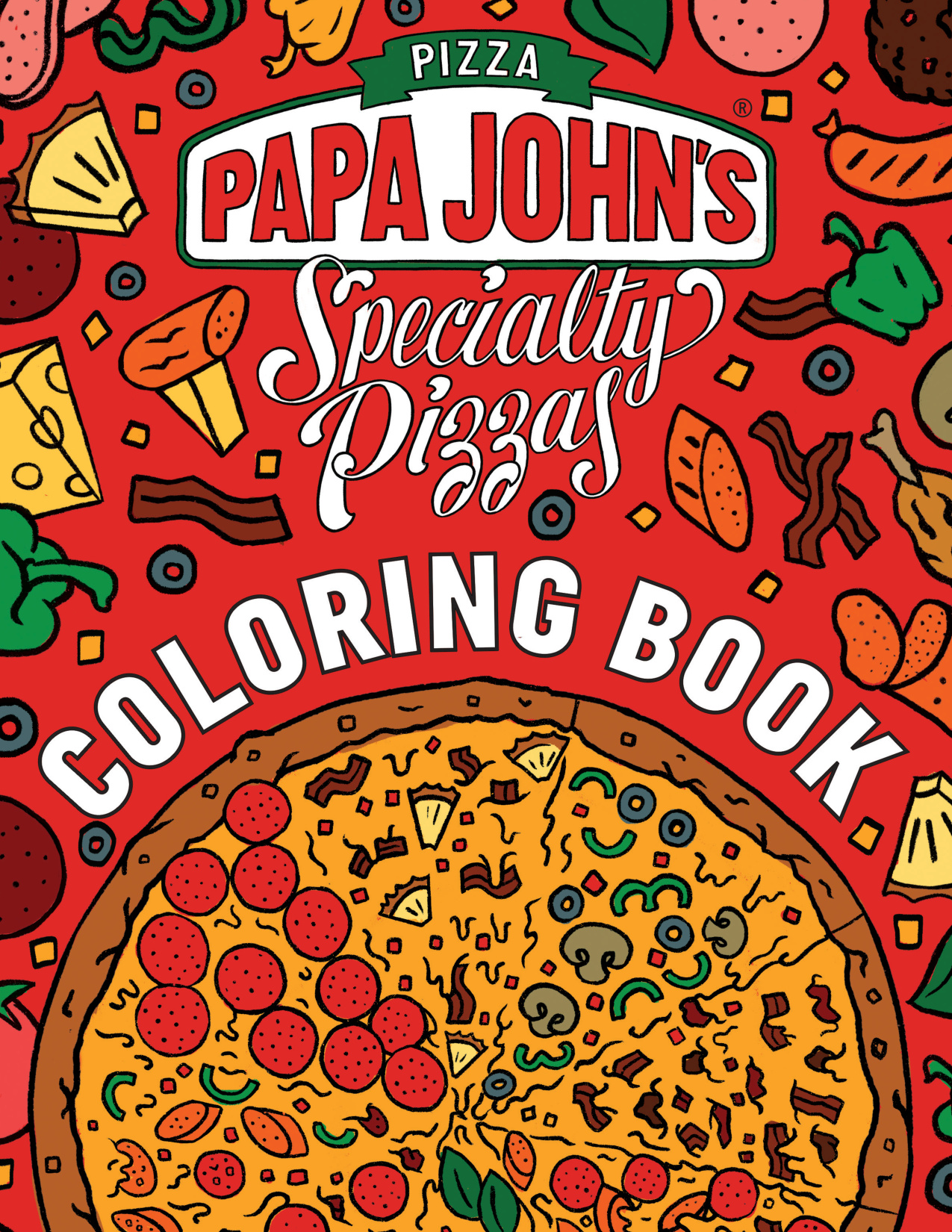 Pizza Coloring Pages coloring page preview