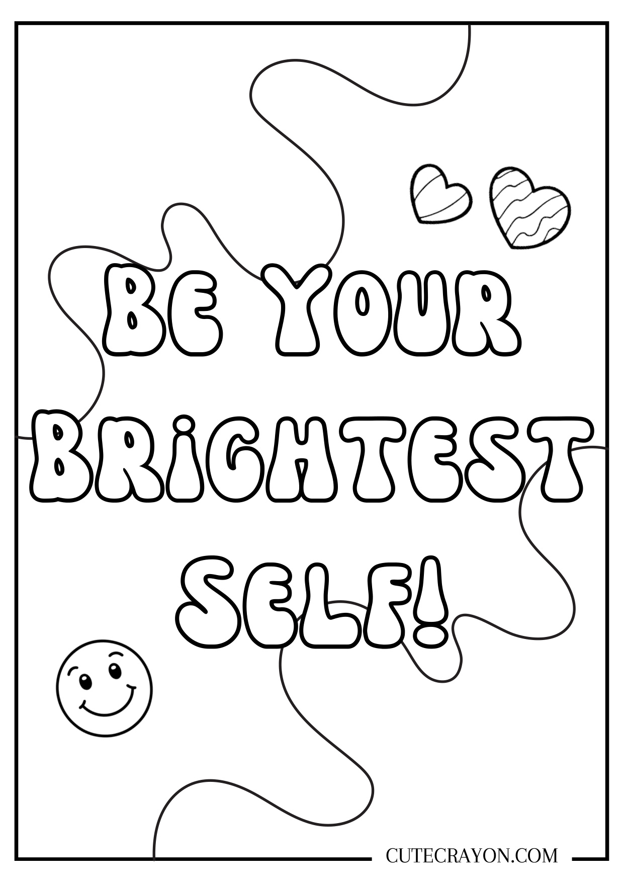 Preppy Printable Coloring Pages coloring page preview