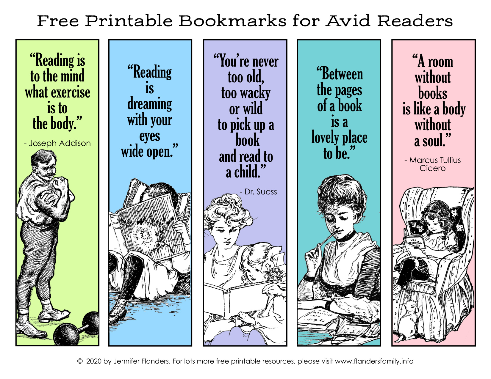 Printable Book Mark coloring page preview