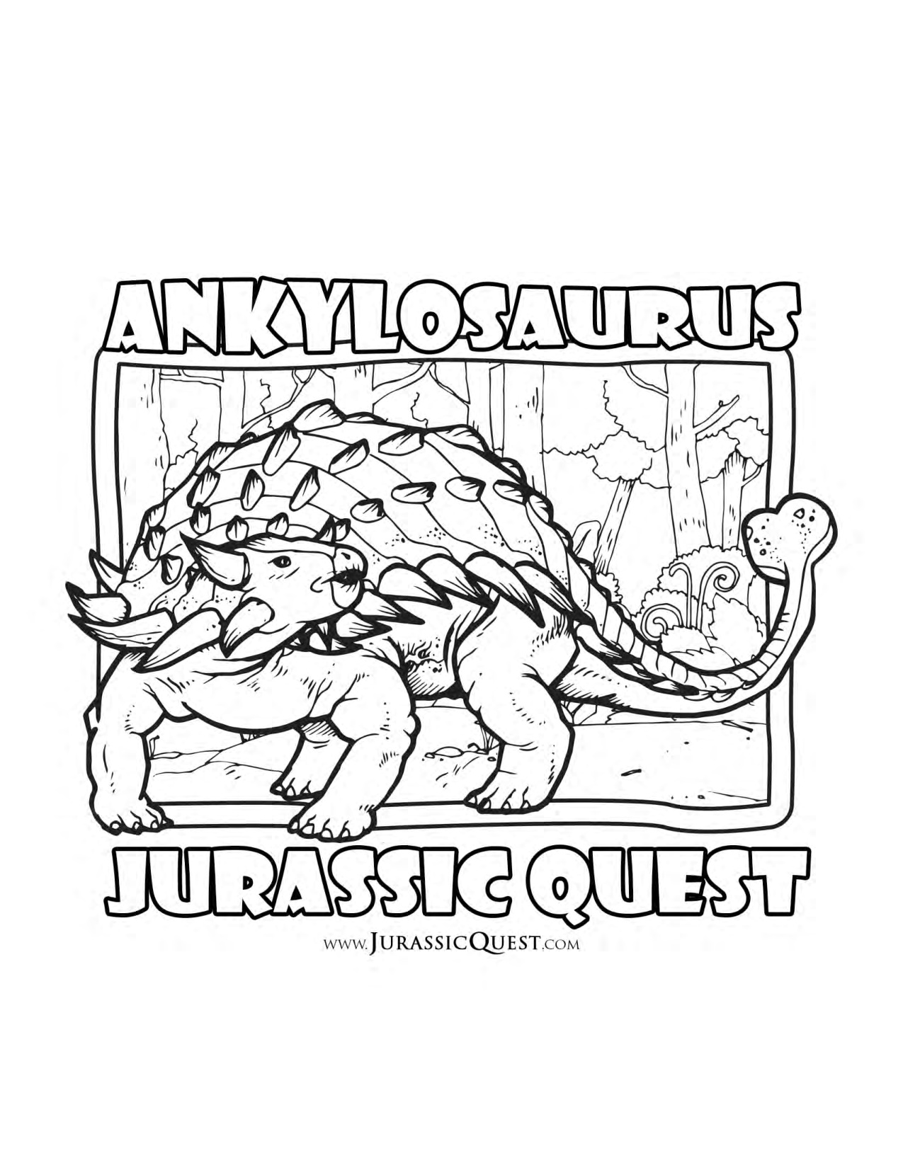 Printable Dinosaur Coloring Pages Pdf coloring page preview