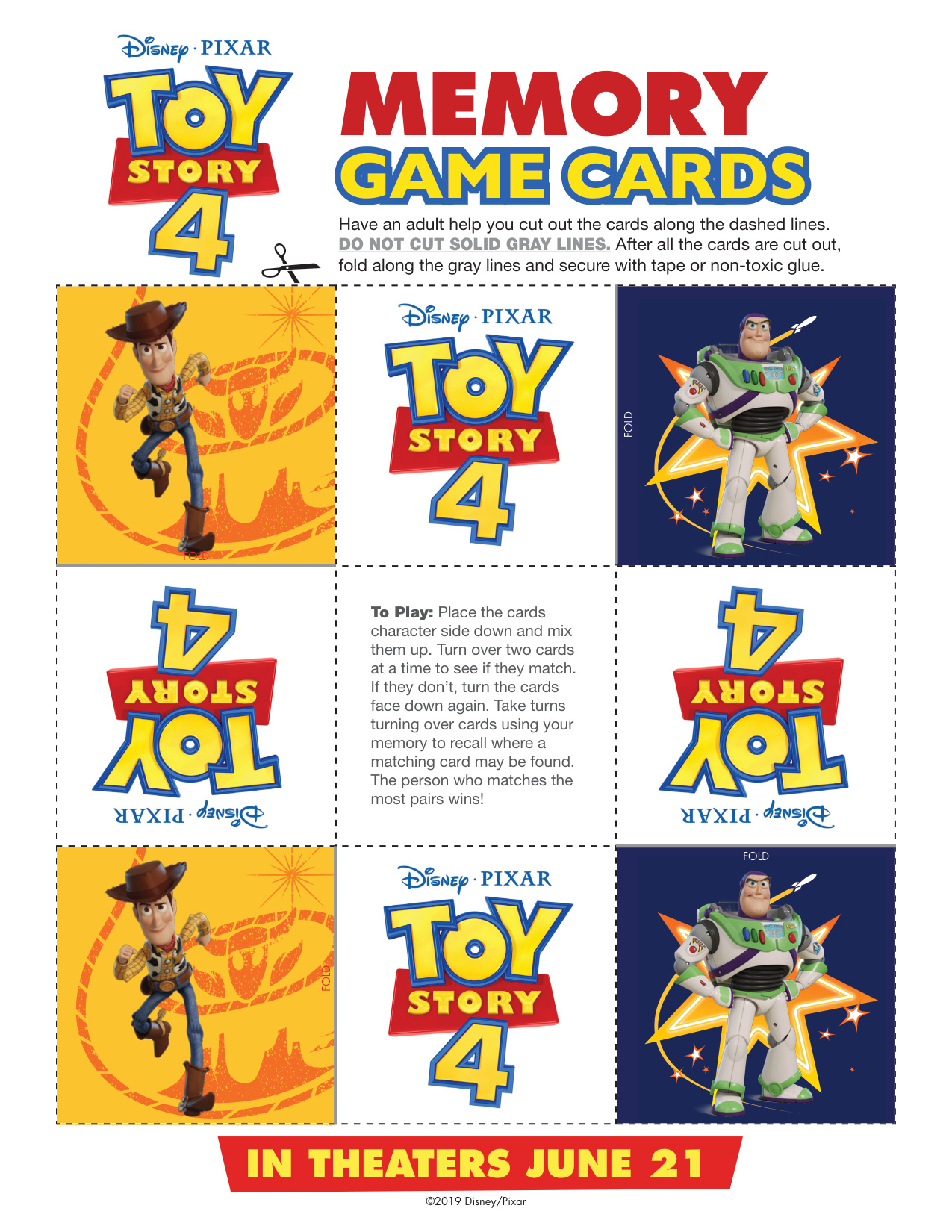 Printable Toy Story Characters coloring page preview