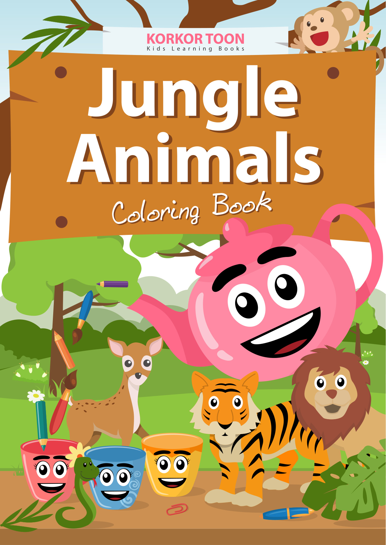 Safari Coloring Pages Printable coloring page preview