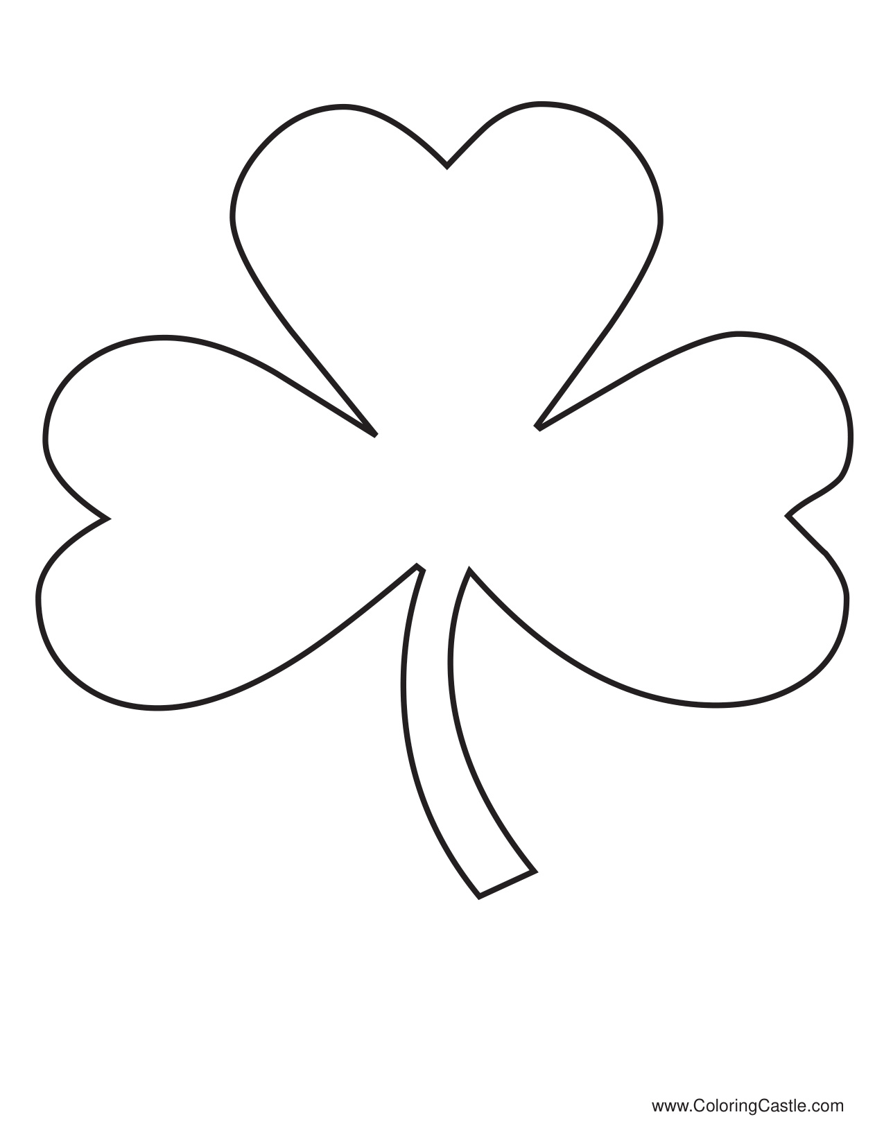 Shamrock Coloring Page coloring page preview