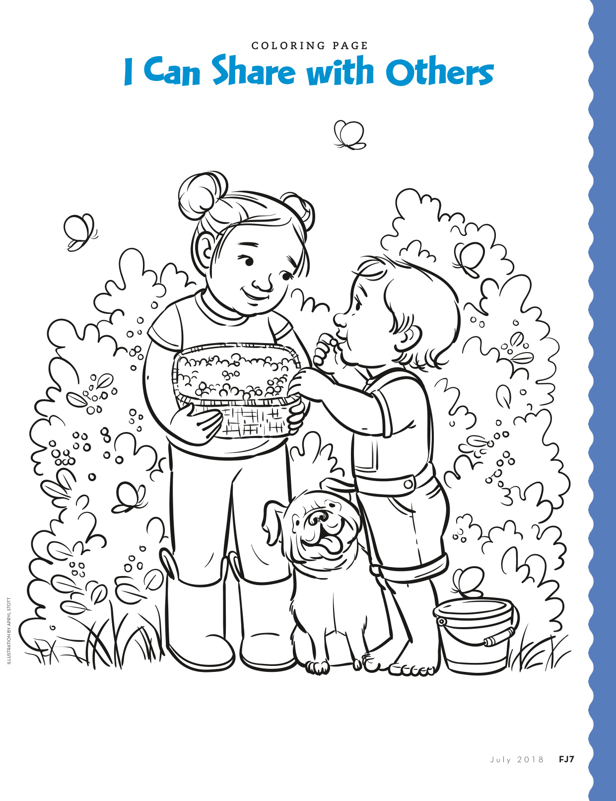 Sharing Coloring Sheet coloring page preview