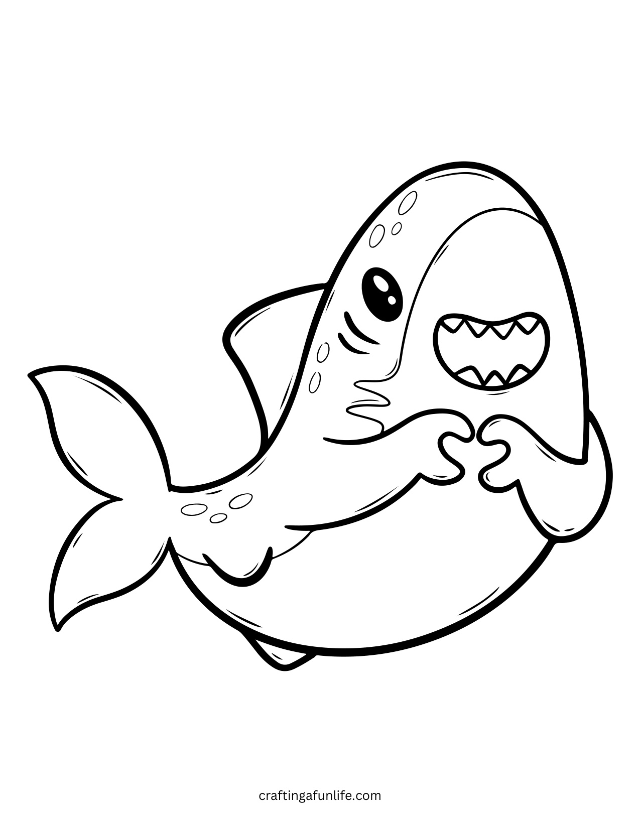 Shark Coloring Pages coloring page preview