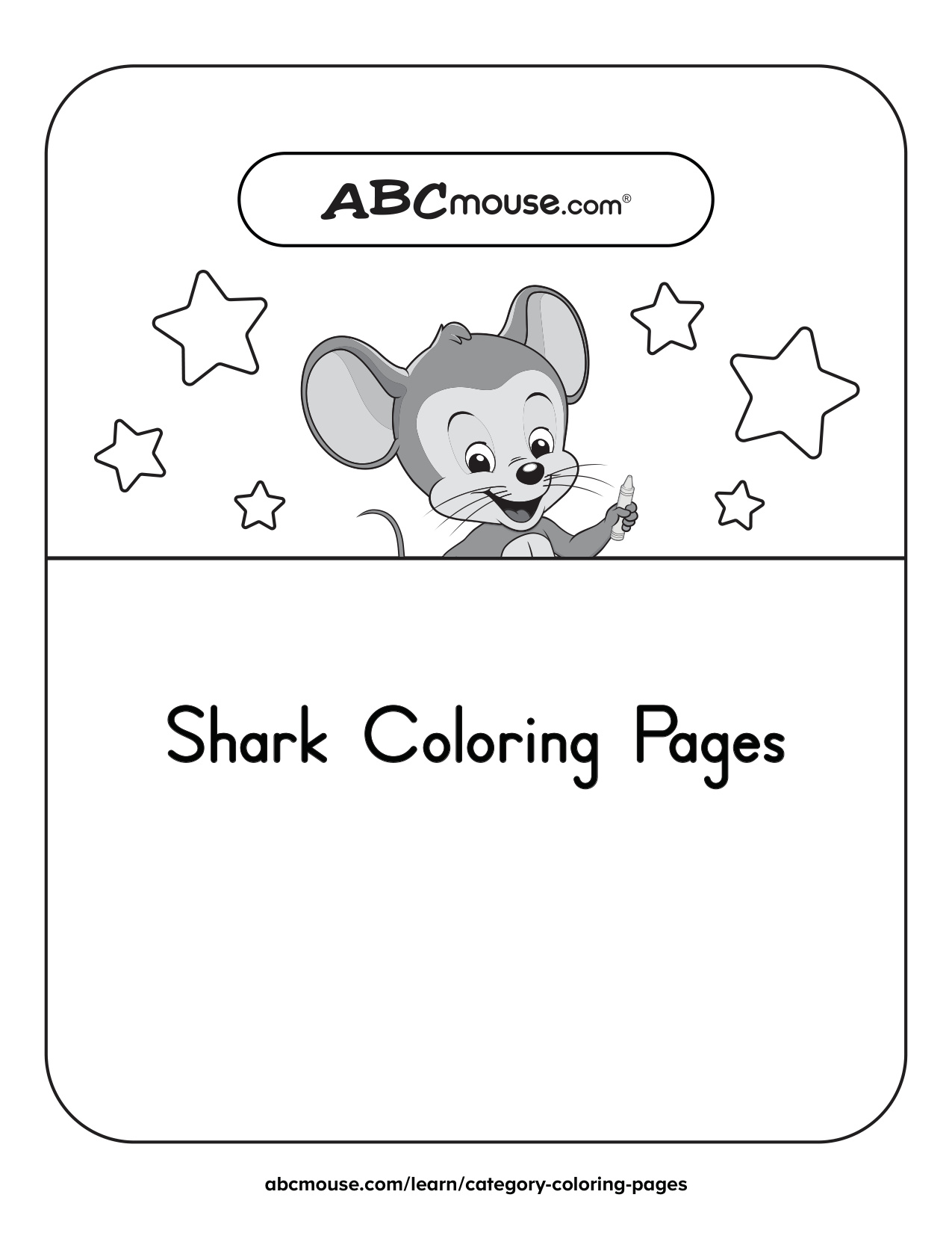 Shark Colouring Page coloring page preview
