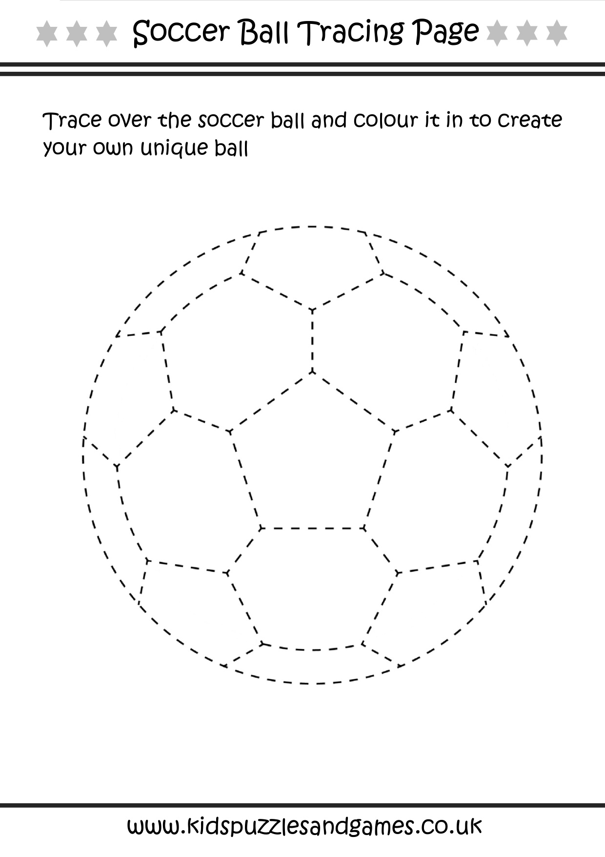 Soccer Colour In coloring page preview
