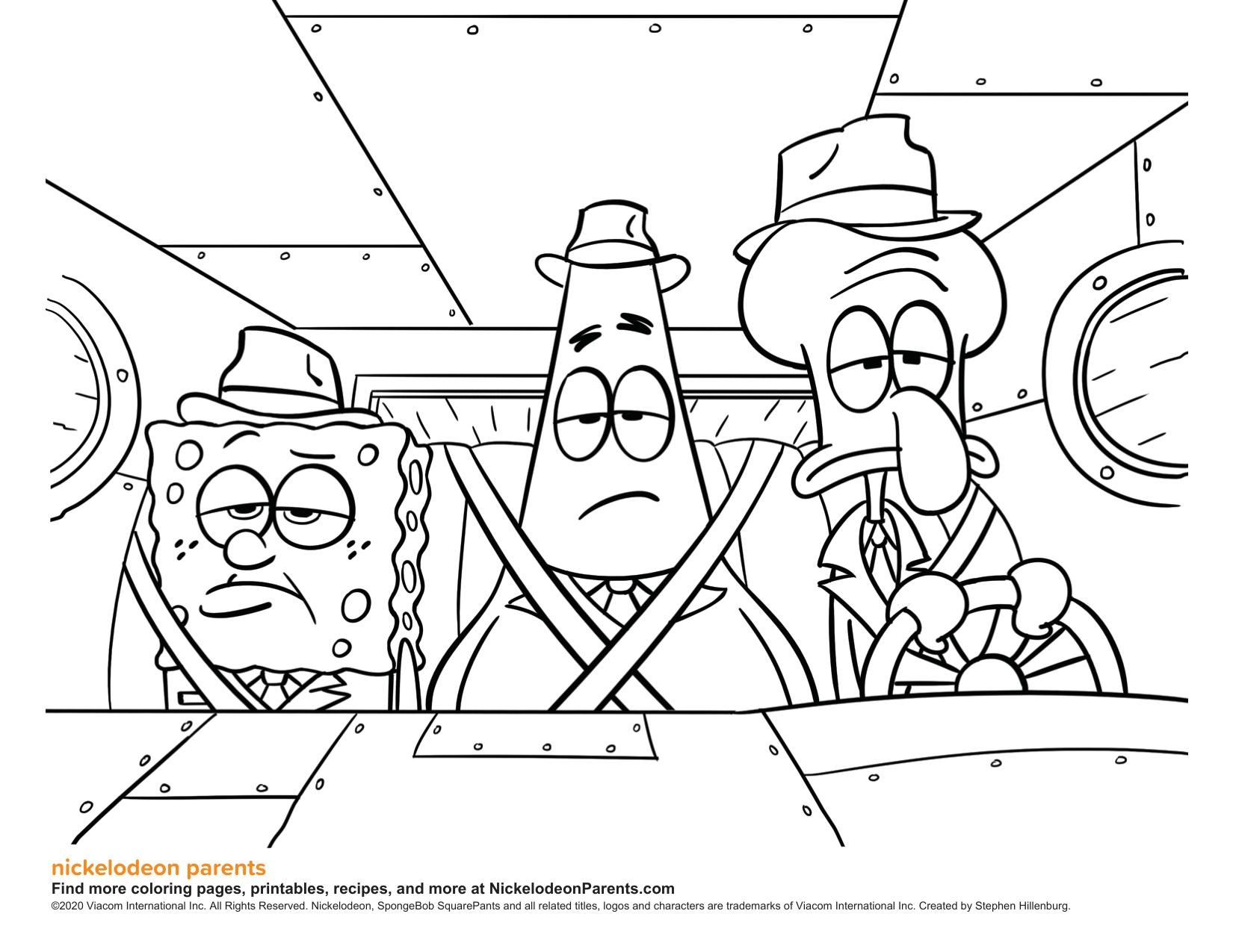 Spongebob Coloring Pages coloring page preview
