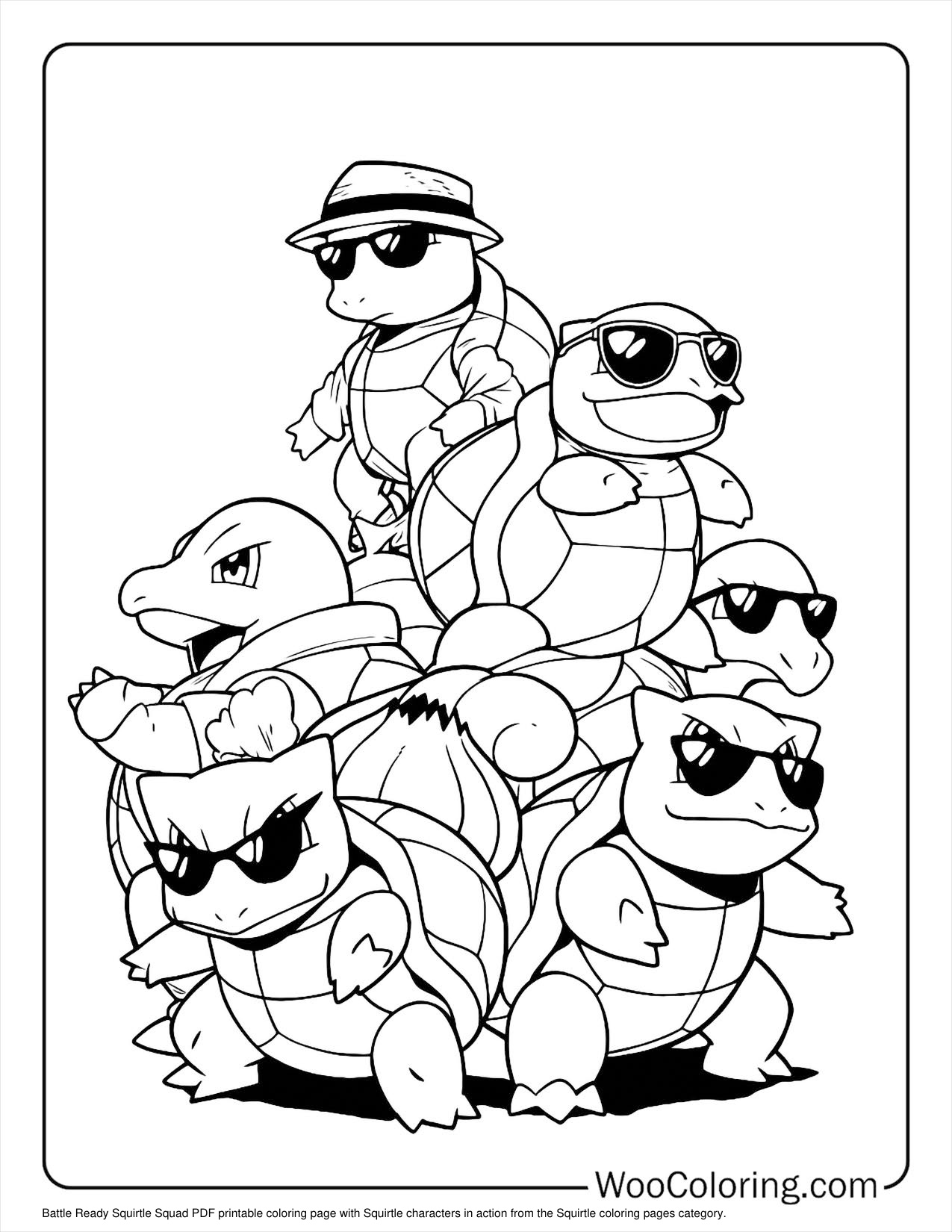 Squirtle Colouring coloring page preview