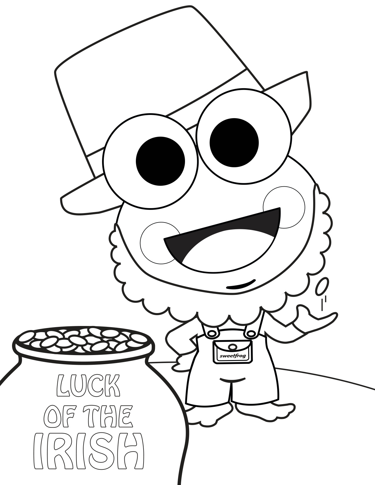 St Patricks Day Color Sheets coloring page preview