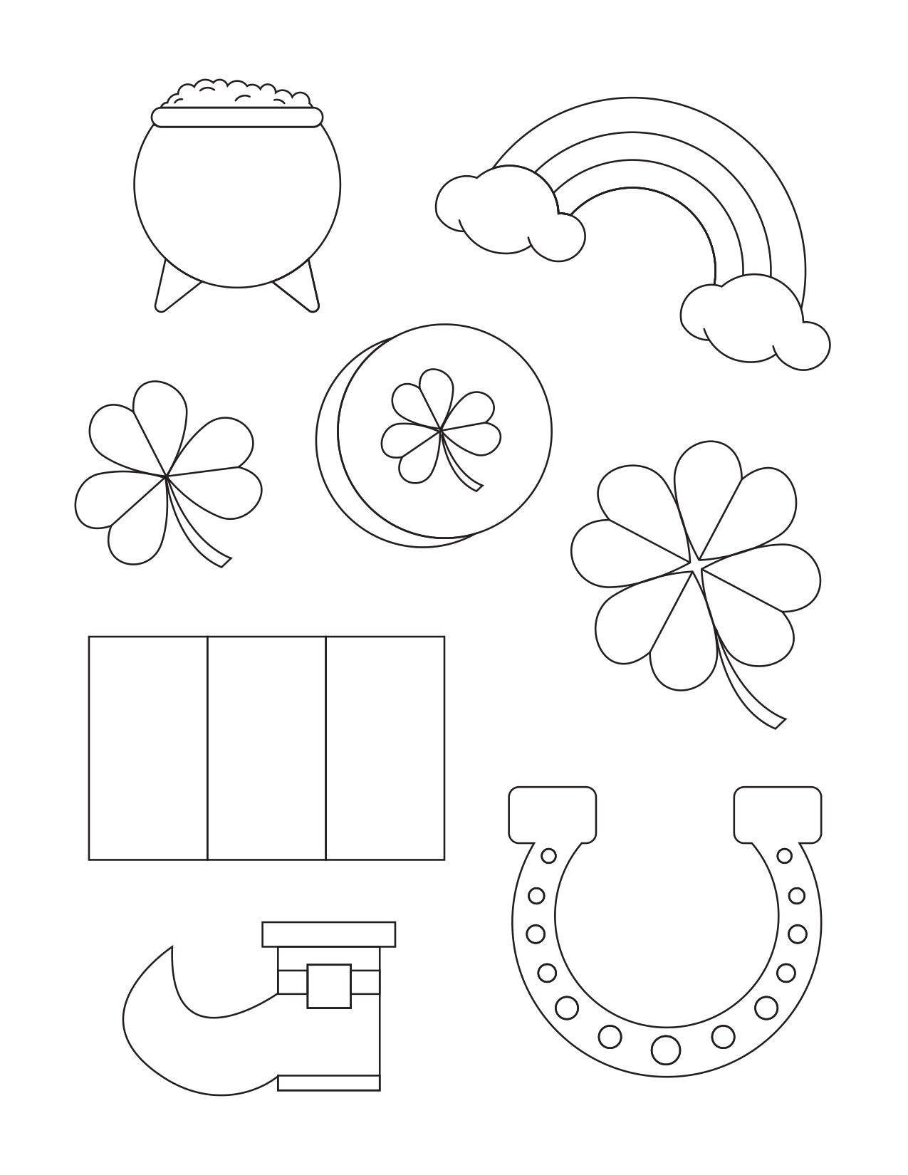 St Patricks Day Coloring Sheet coloring page preview
