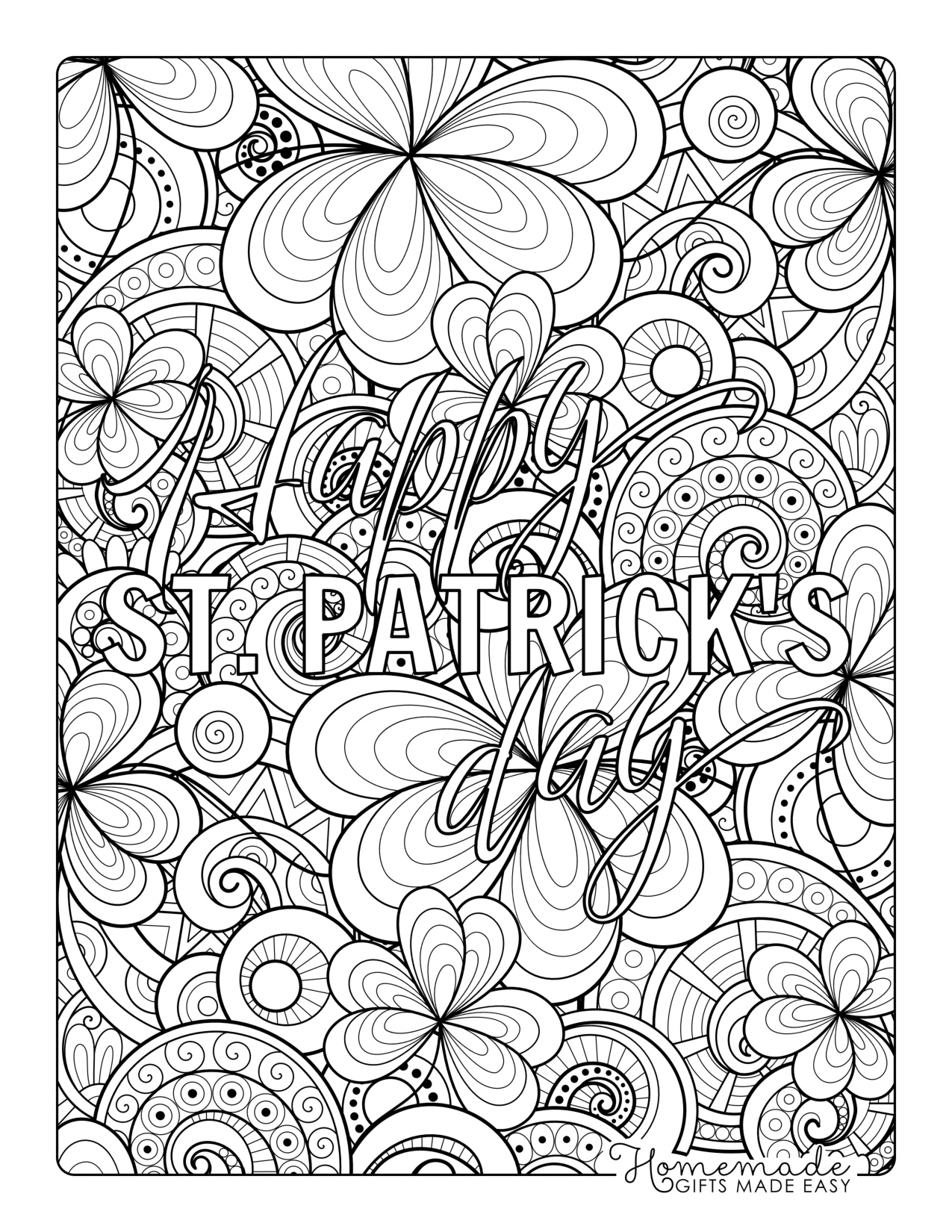 St Patricks Day Coloring Sheets coloring page preview