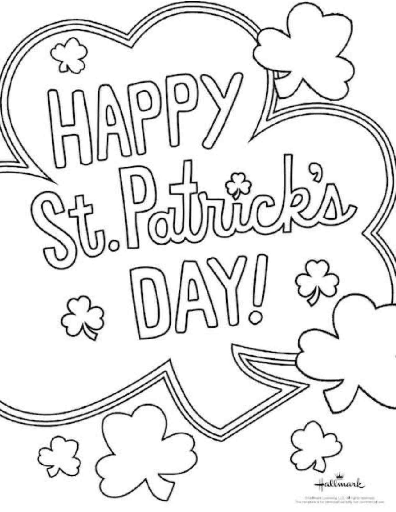 St Patricks Day Colouring Pages coloring page preview