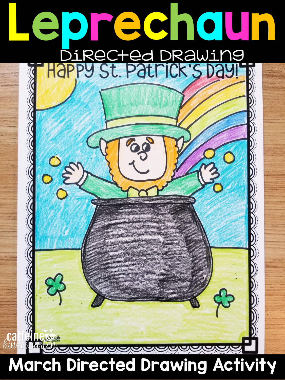 Stpatricks Day Drawing coloring page preview