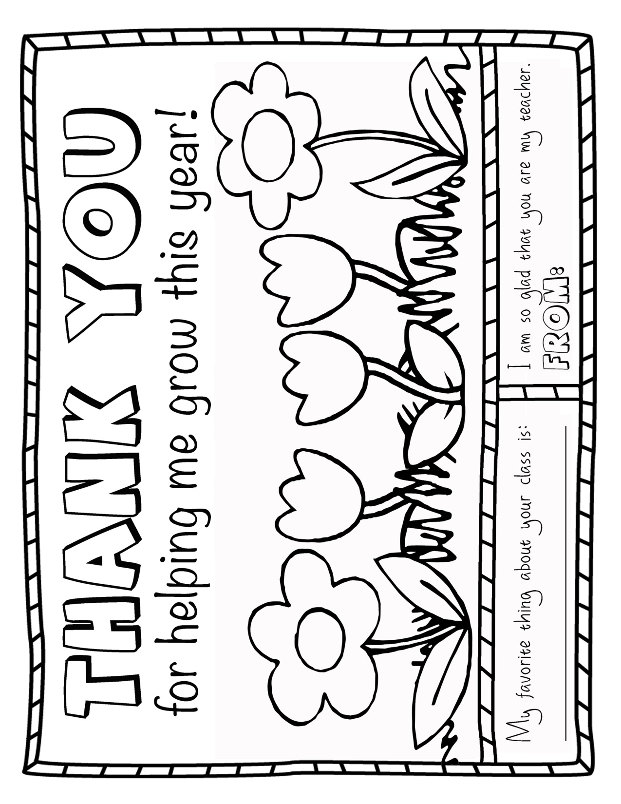 Teacher Appreciation Coloring Pages Free coloring page preview