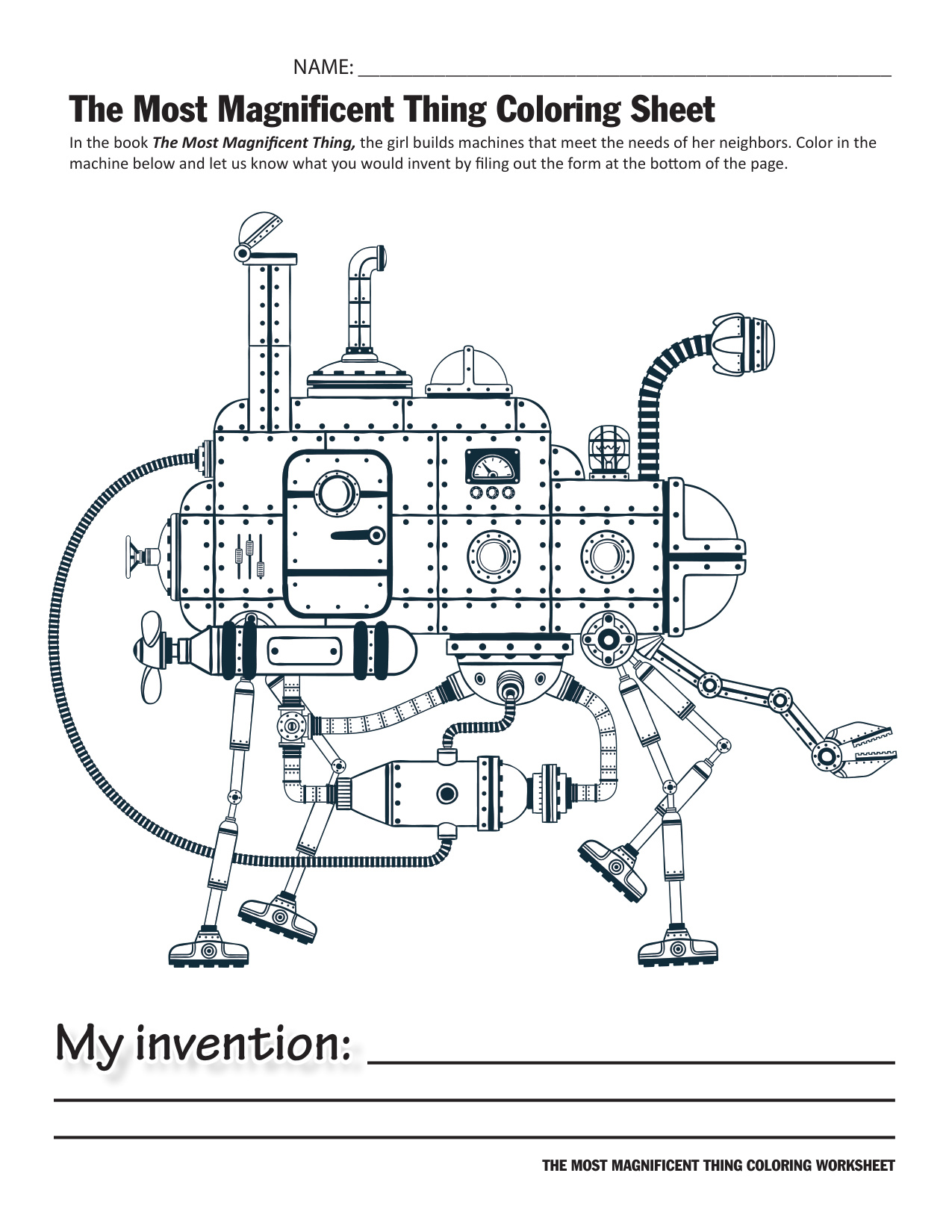 Thing Coloring Page coloring page preview