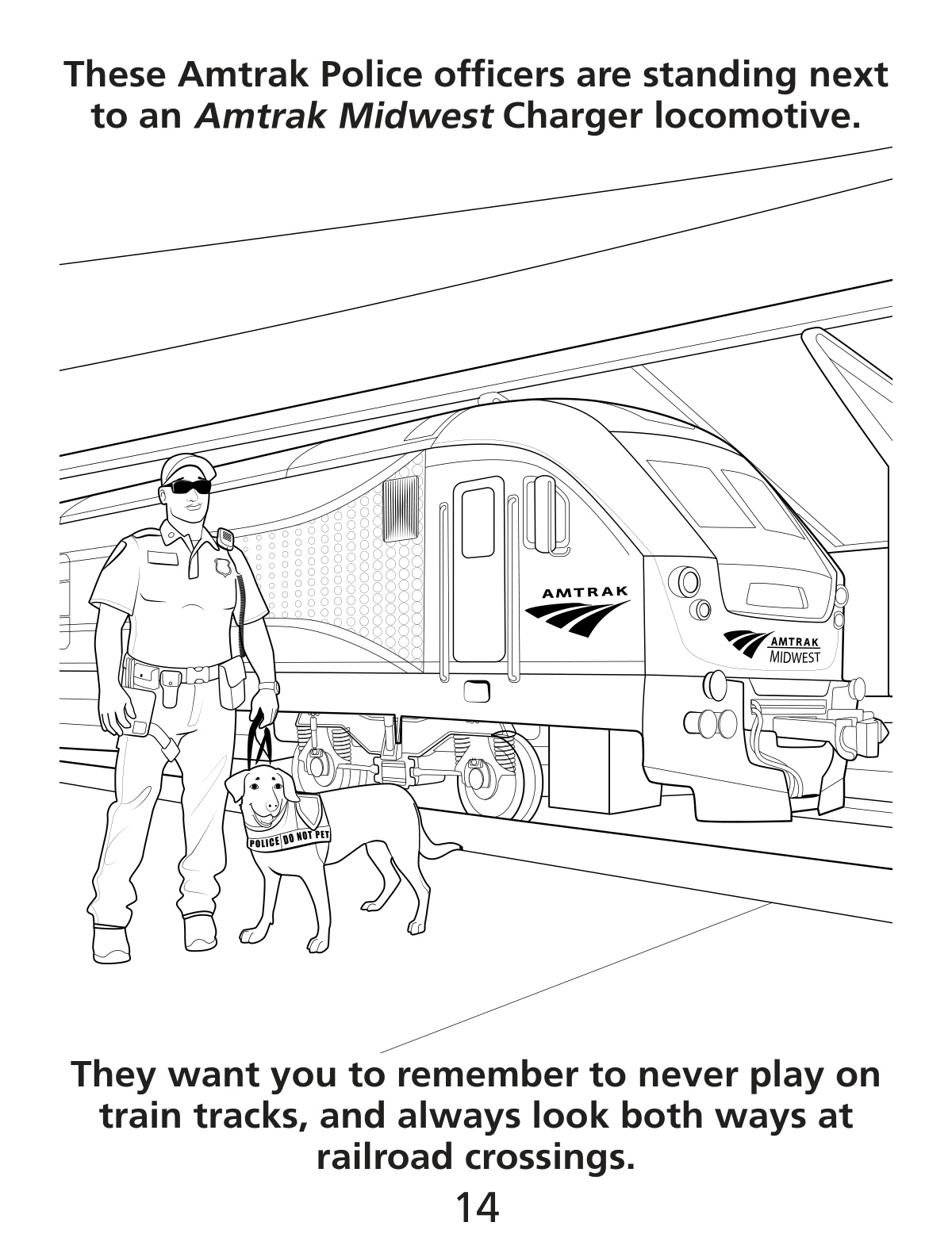 Train Coloring Pages coloring page preview