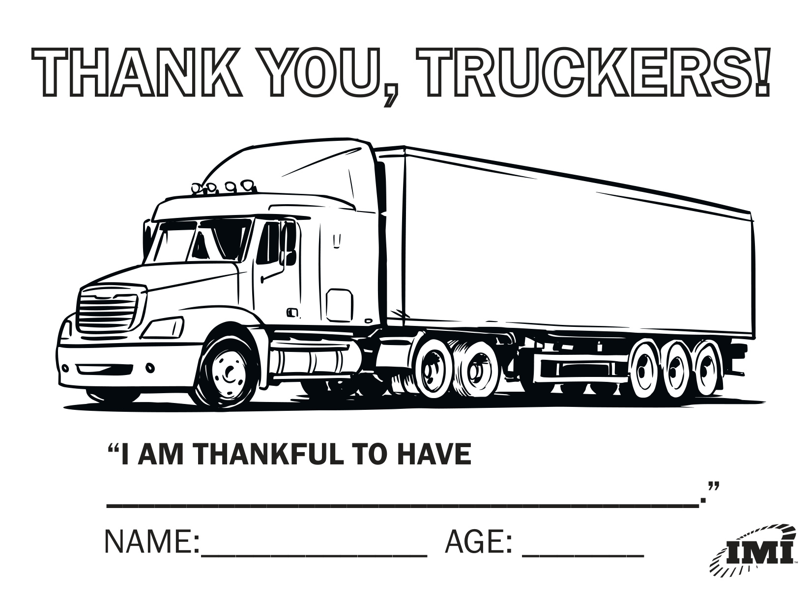 Truck Coloring Page coloring page preview