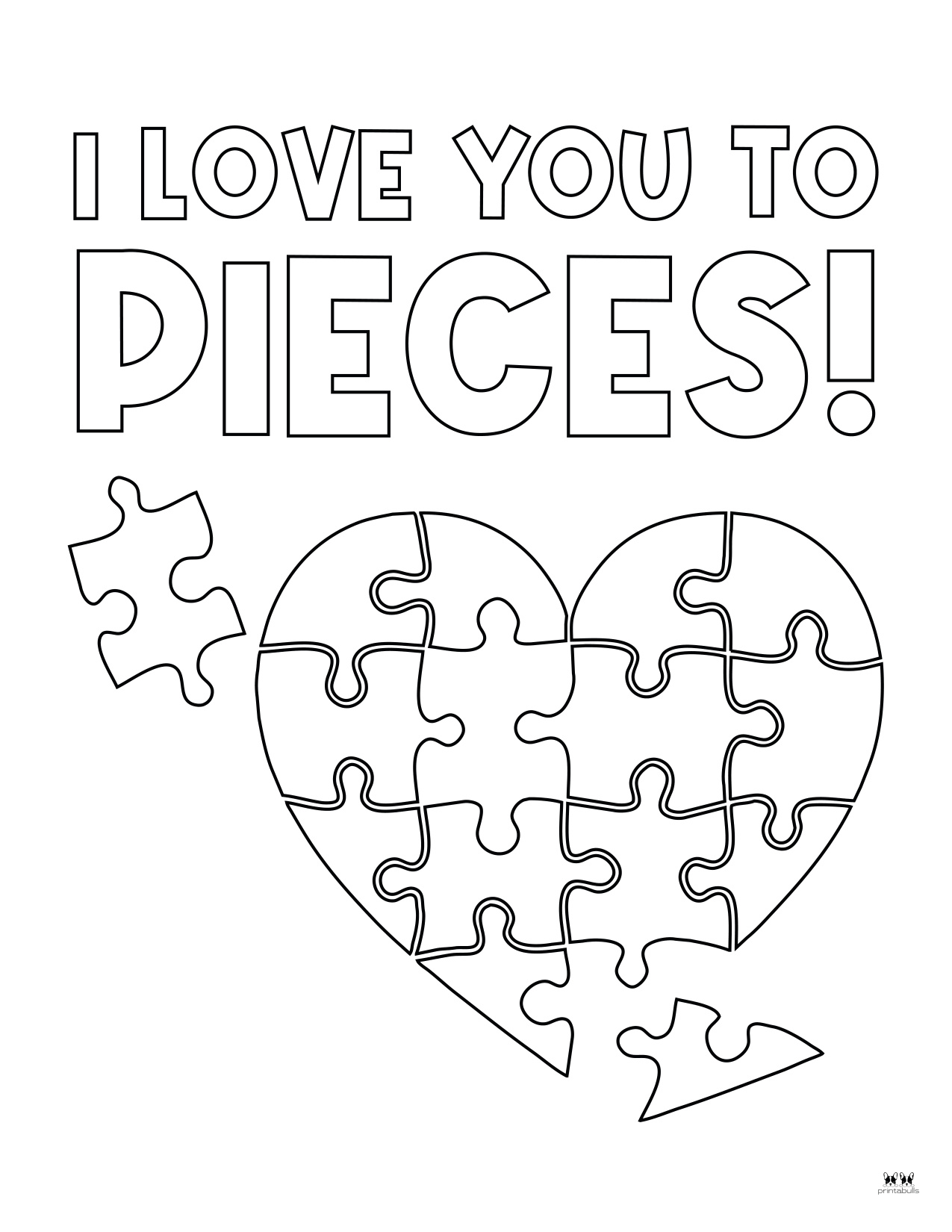 Valentine Coloring Page Printable coloring page preview