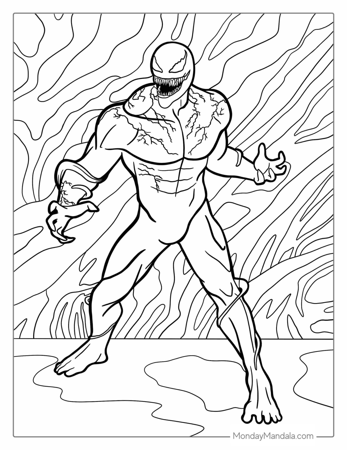 Venom Coloring Pages coloring page preview
