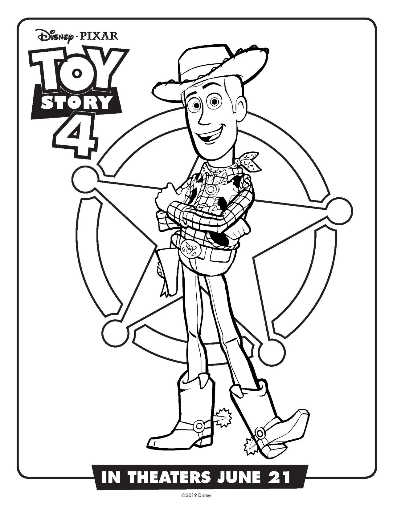 Woody Coloring coloring page preview