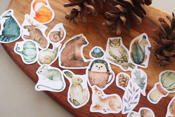 Watercolor stickers