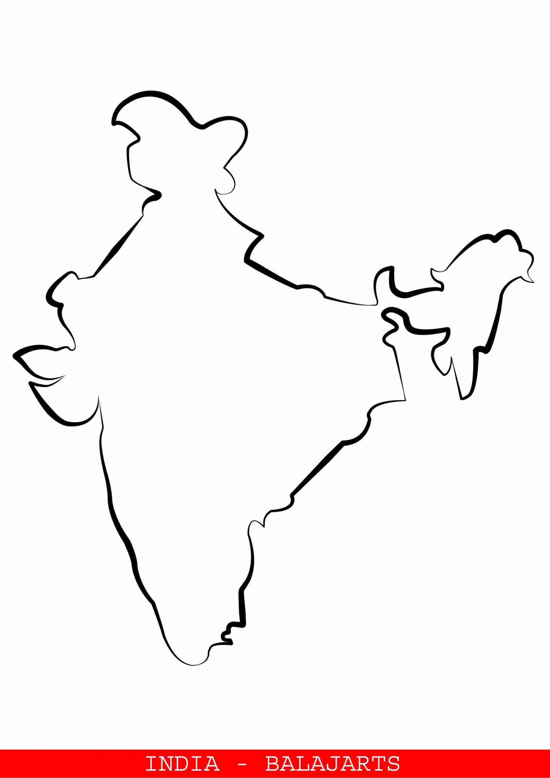 India Map Sketch 20 Scaled 