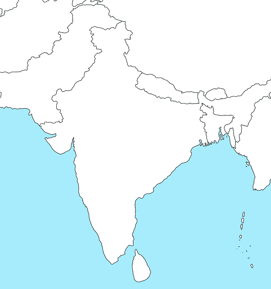 Sketch India Map Drawing