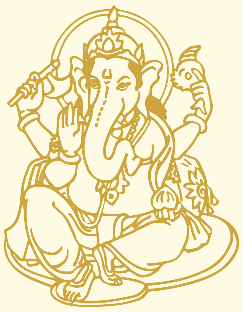 Ganesh Sketch Drawing