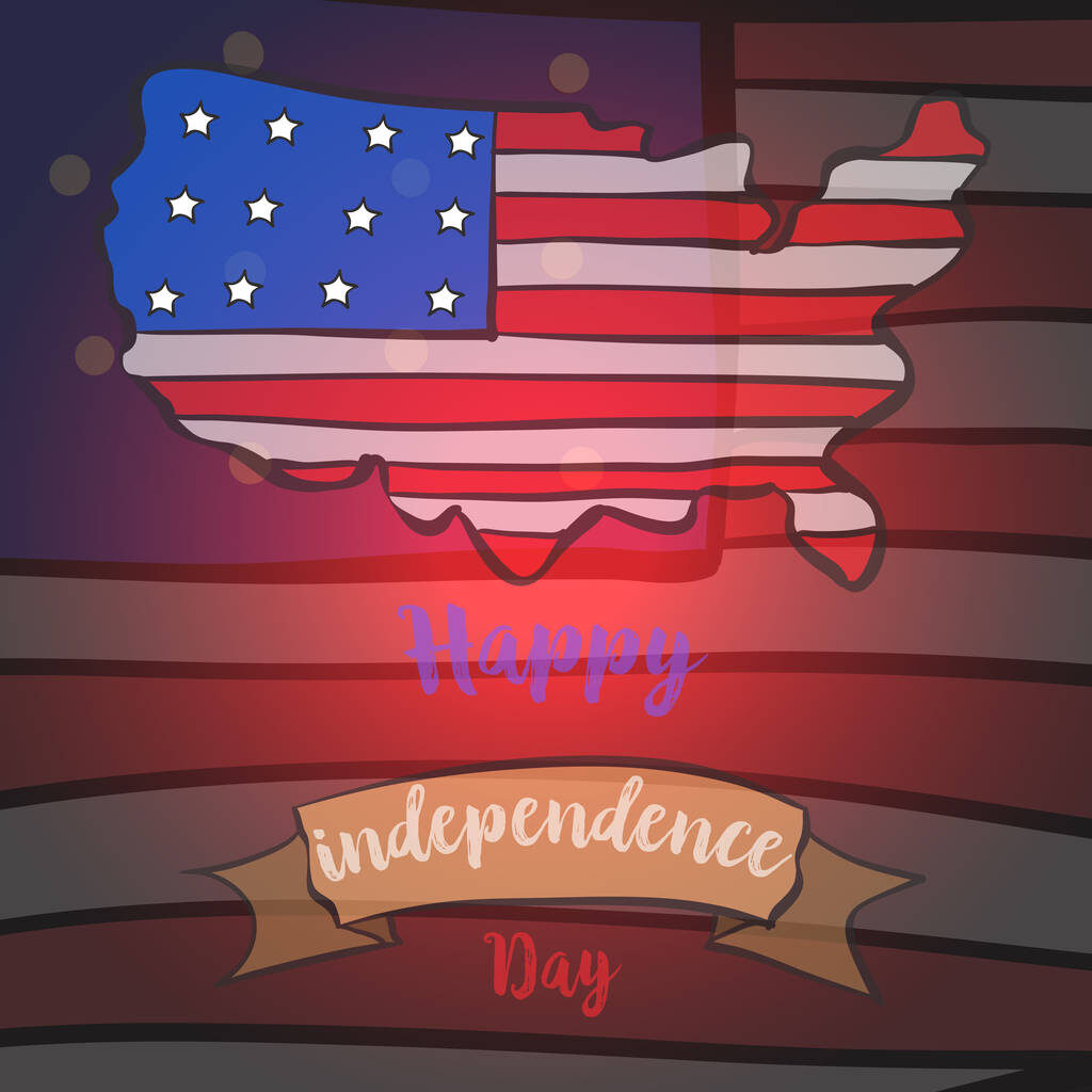 Independence Day Sketch Drawing